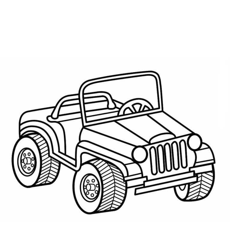 Jeep Coloring Pages To Print