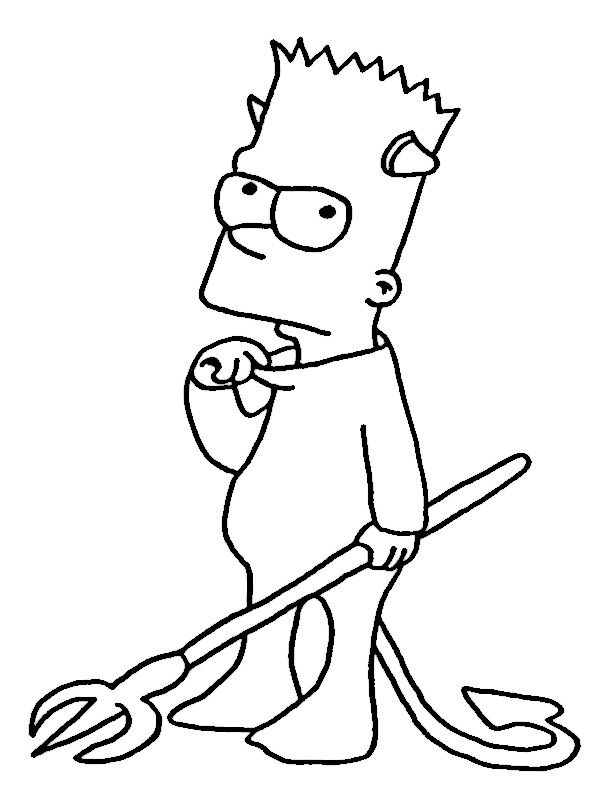 Simpsons Coloring Pages Halloween