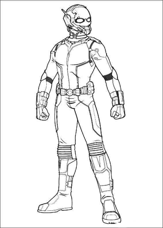 Mask Ant Man Coloring Pages