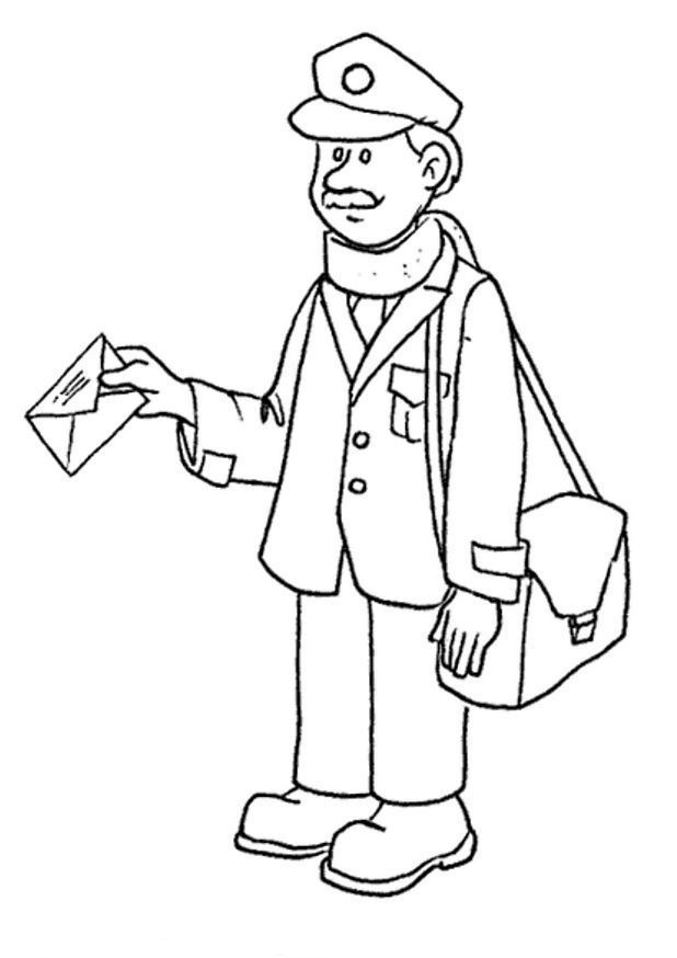 Community Helpers Coloring Pages For Preschoolers