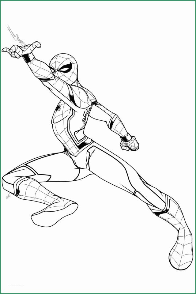 Mcu Iron Spider Coloring Pages