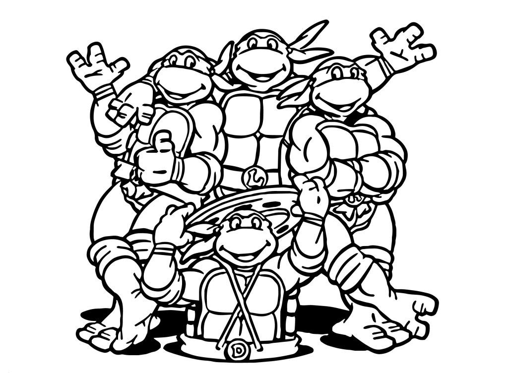 April Ninja Turtles Coloring Pages