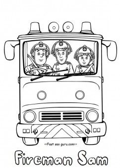 Clipart Fireman Sam Coloring Pages