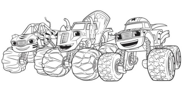 Robot Blaze And The Monster Machines Coloring Pages