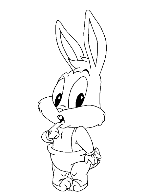 Cute Bugs Bunny Coloring Pages