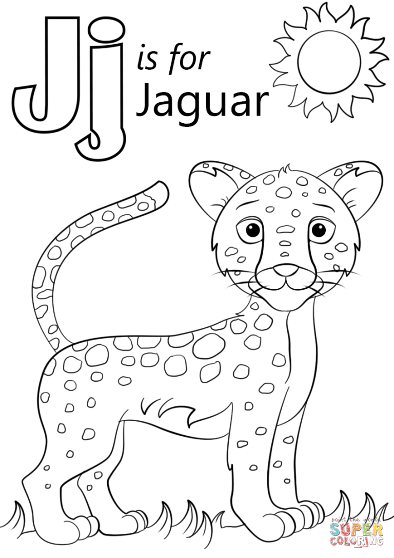 Jaguar Coloring Pages For Kids