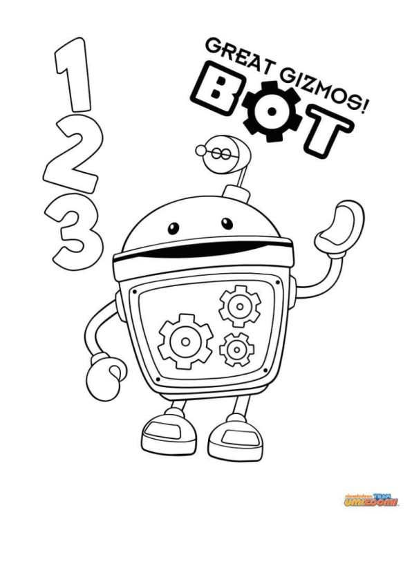 Bot Team Umizoomi Coloring Pages