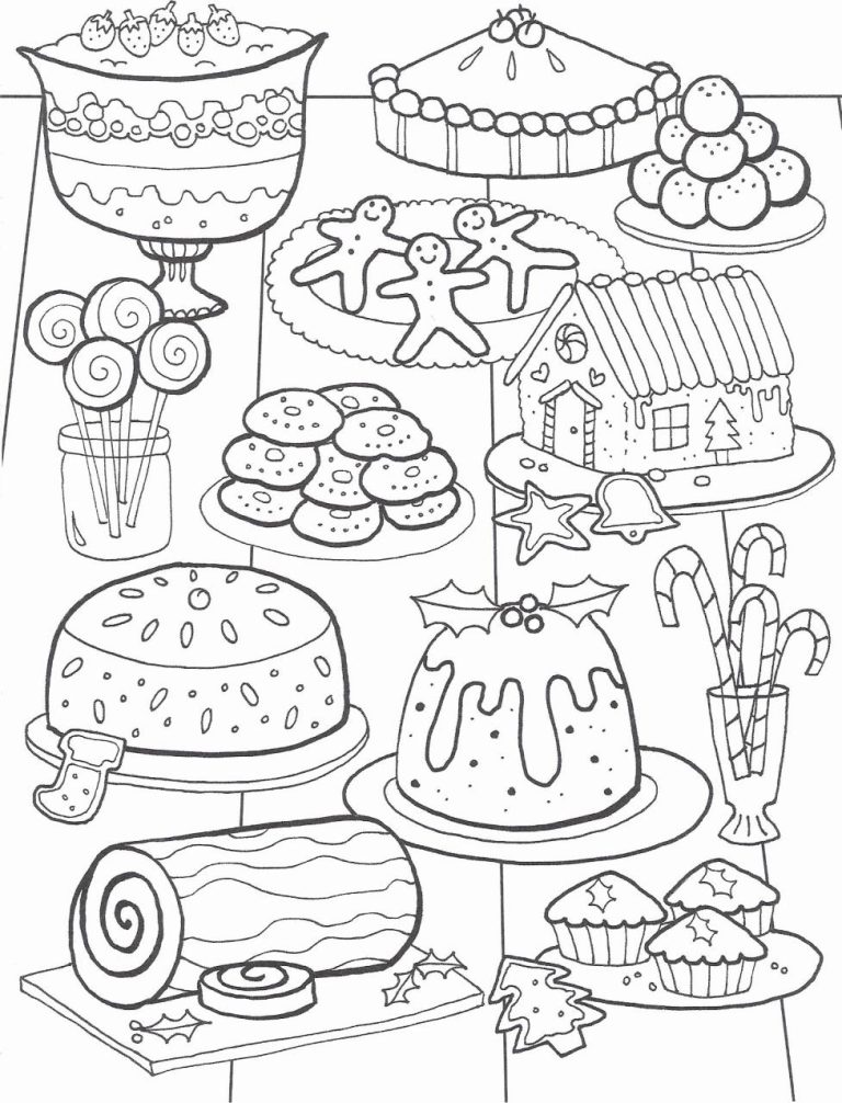 Fun Coloring Pages For Kids Food