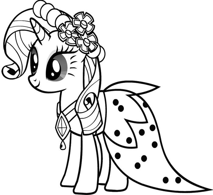 Baby Rarity Coloring Pages