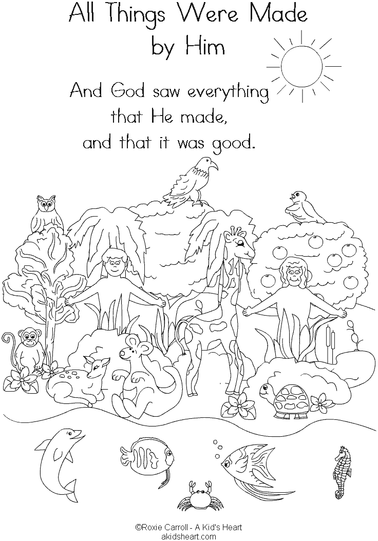 Bible Story Coloring Pages For Kids