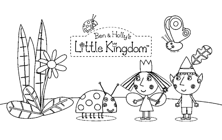 Printable Ben And Holly Colouring Pages