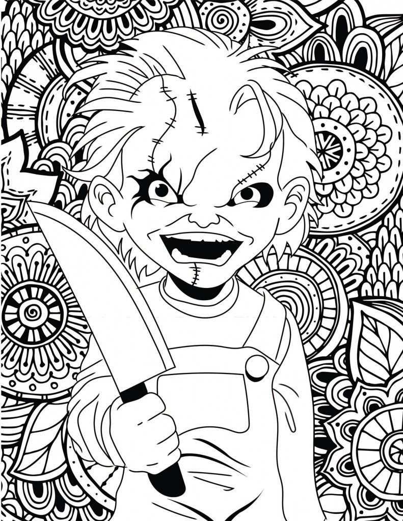 Horror Coloring Pages Printable