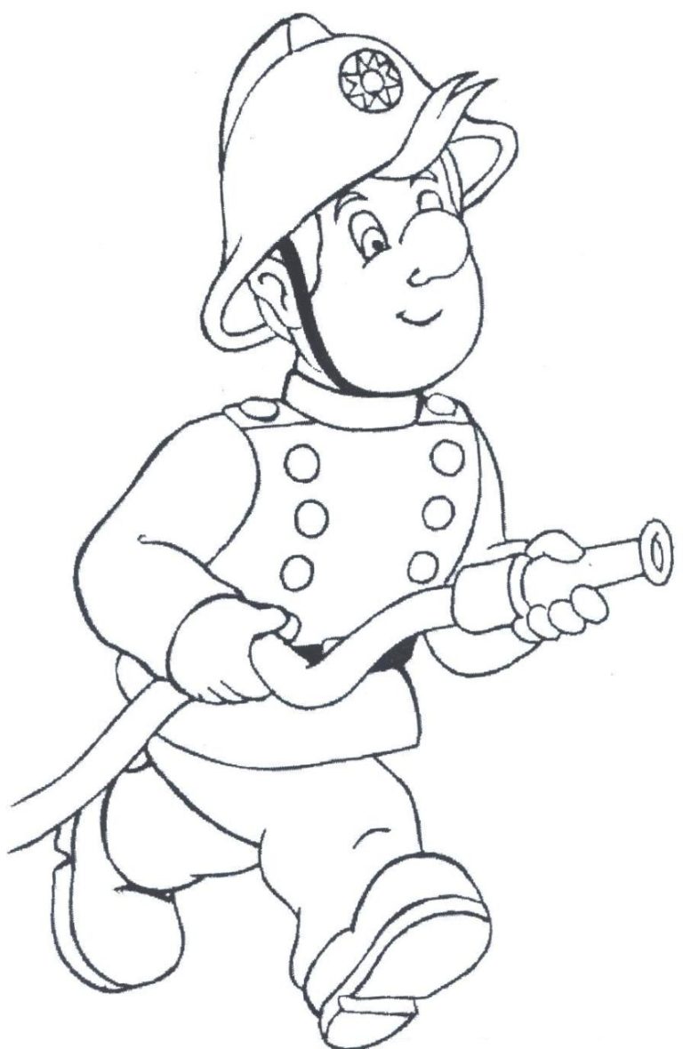 Fireman Coloring Pages To Print