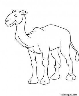 Preschool Camel Coloring Pages