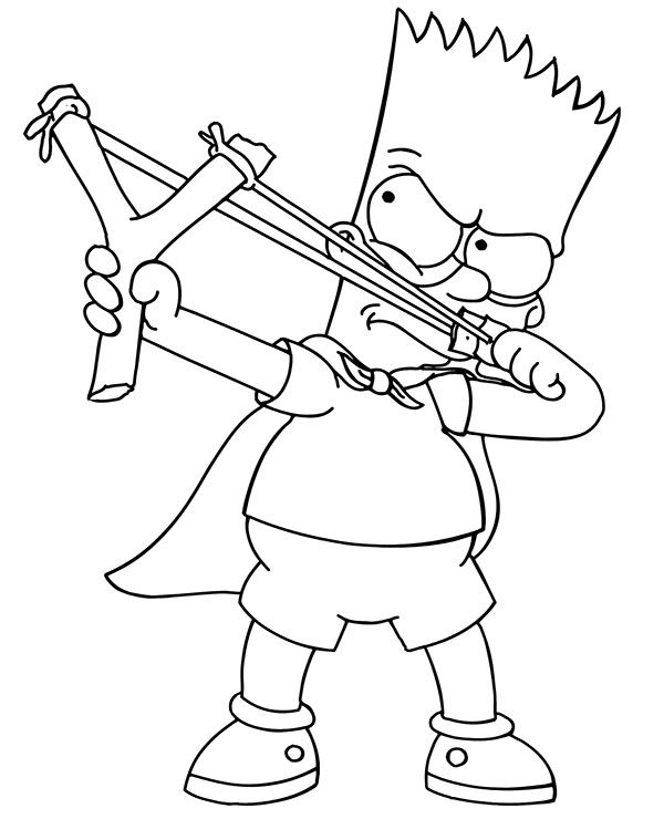 Simpsons Coloring Pages Funny