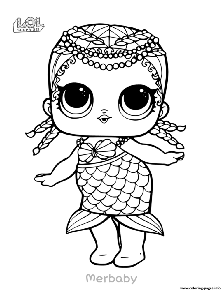 Fancy Unicorn Mermaid Coloring Pages