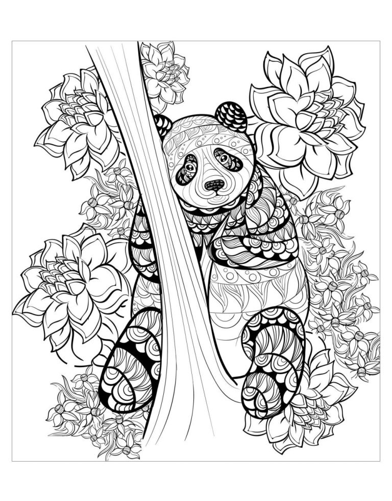 Panda Coloring Pages For Kids