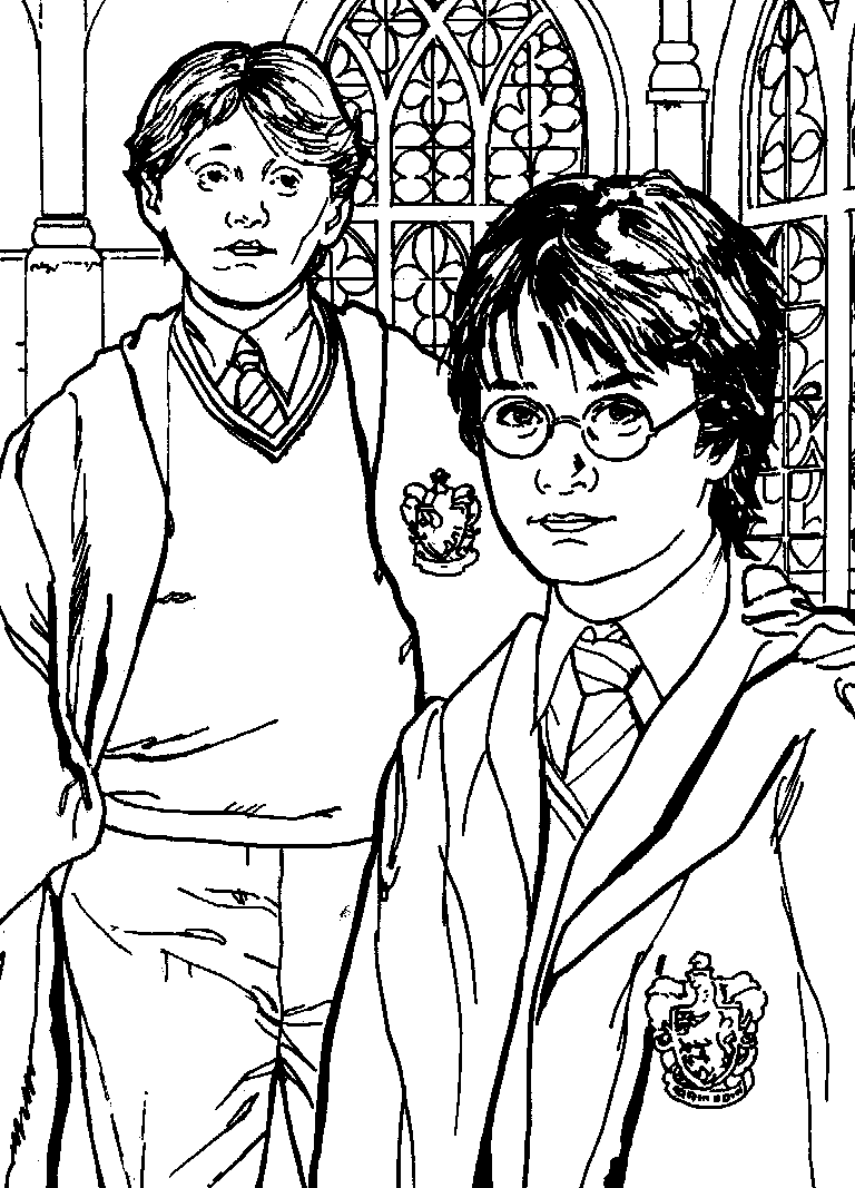 Harry Potter Coloring Sheets For Kids