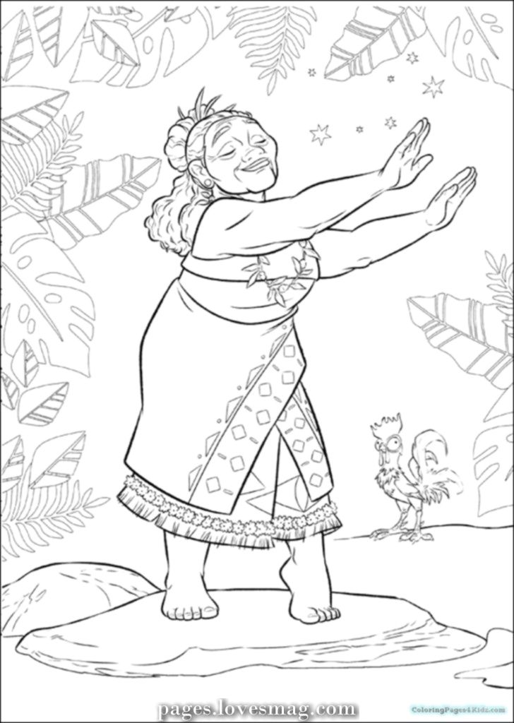 Moana Coloring Pictures
