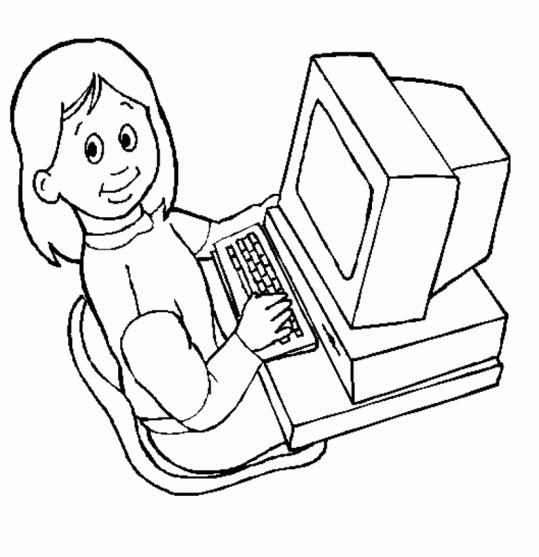 Computer Coloring Pages For Kids