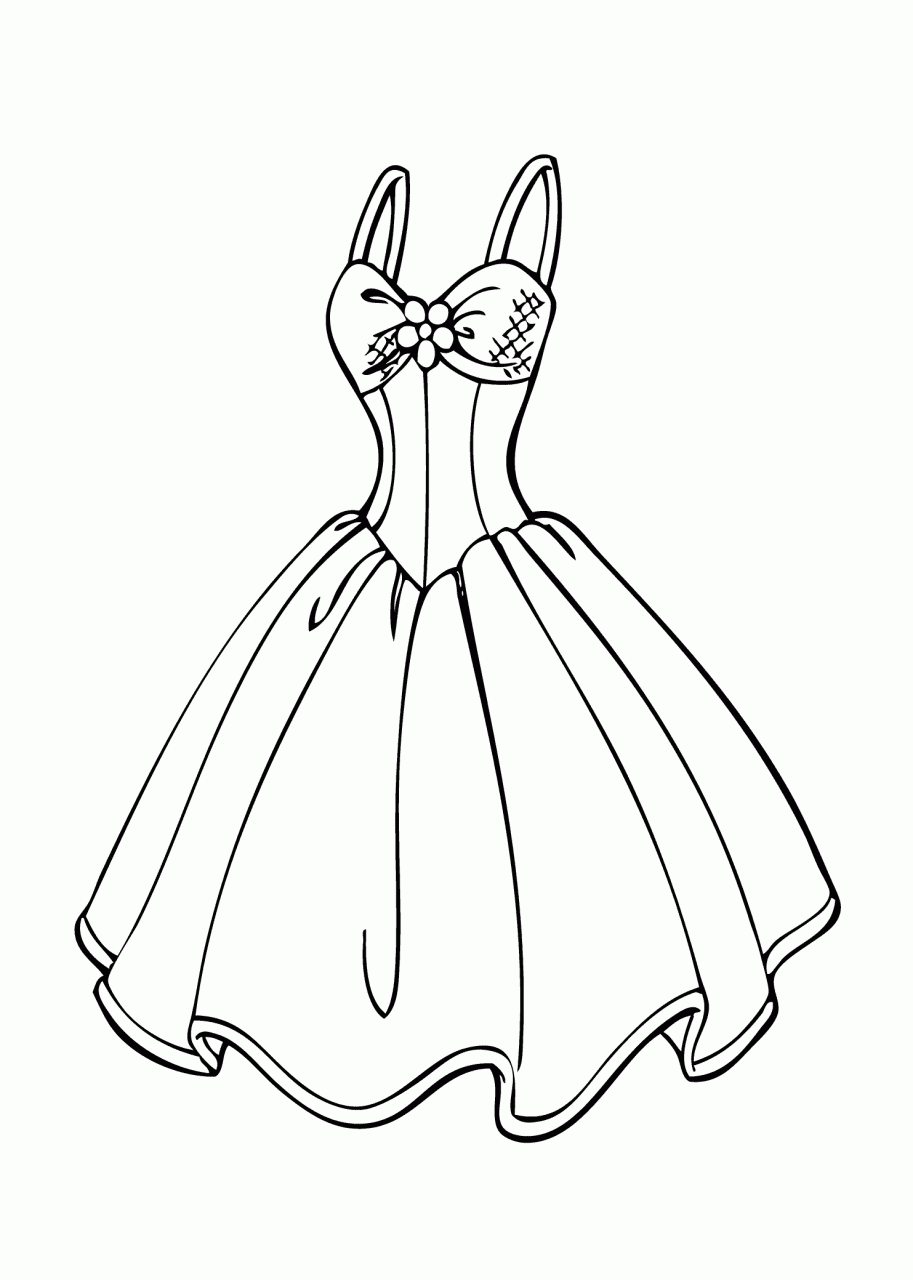 Clothes Coloring Pages For Girls