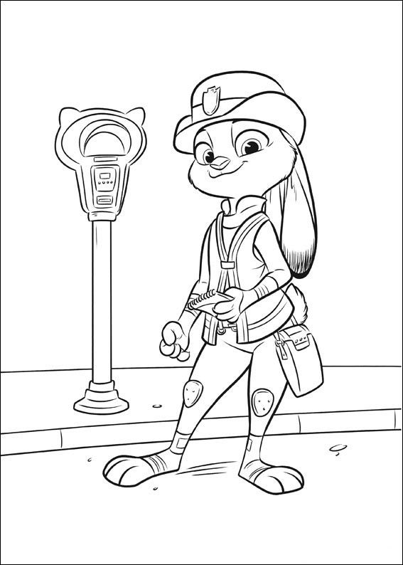 Printable Zootopia Coloring Pages