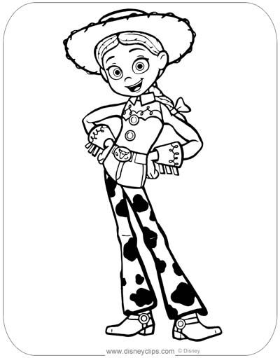 Jessie And Woody Coloring Pages