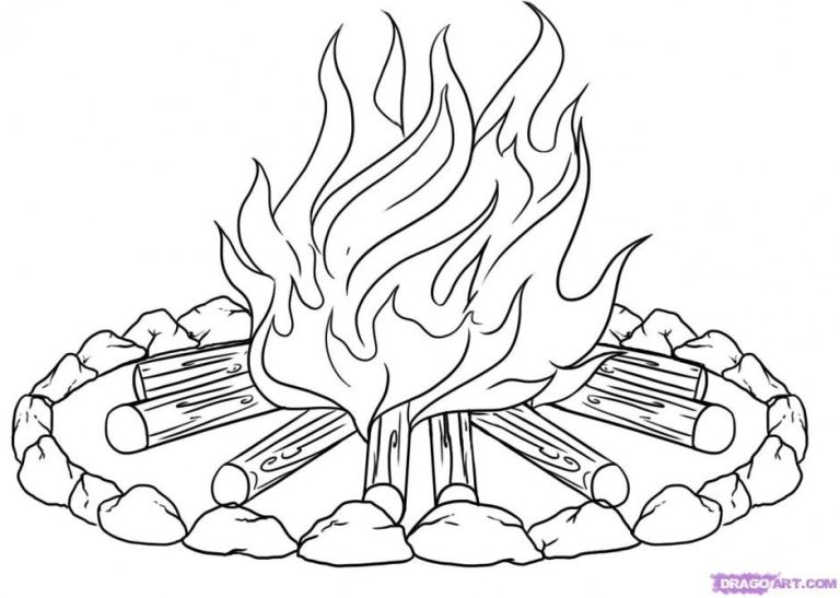 Fire Coloring Pages For Adults