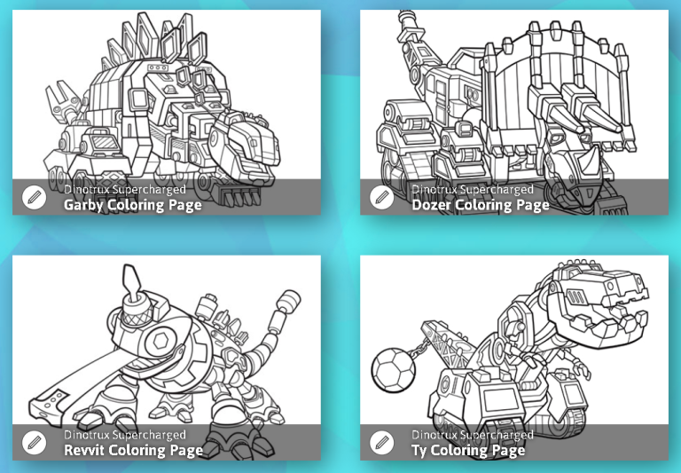 Dinotrux Supercharged Dinotrux Coloring Pages