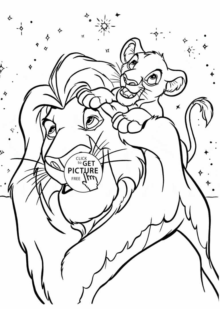Lion King Coloring Pages Printable