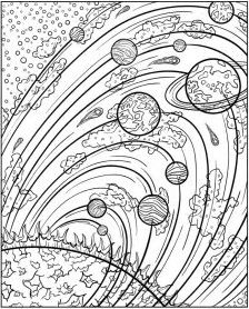 Galaxy Outer Space Coloring Pages