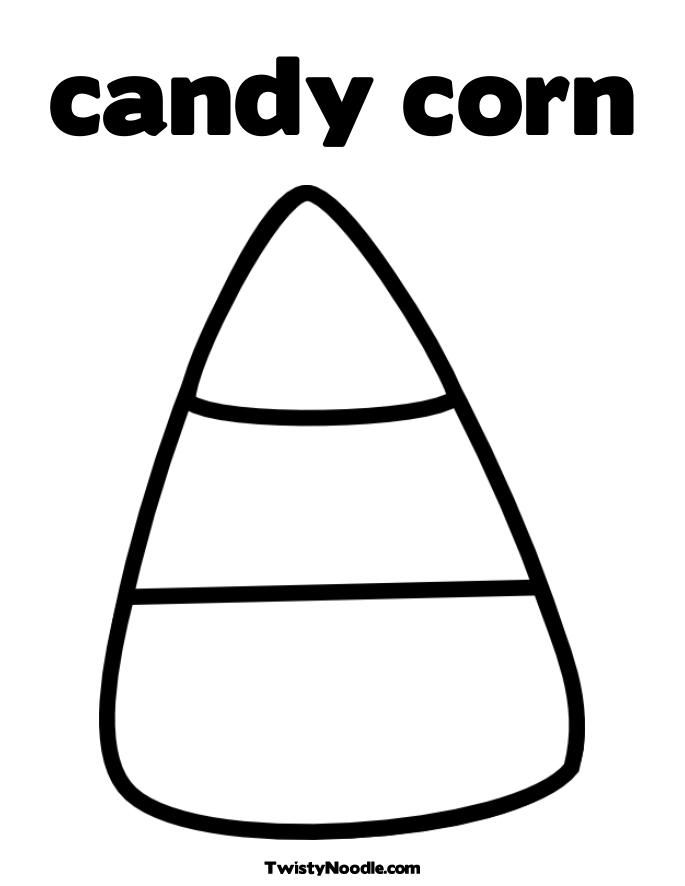 Halloween Candy Corn Coloring Page