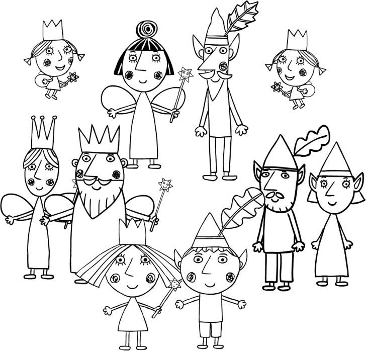 Ben And Holly Coloring Pages For Kids