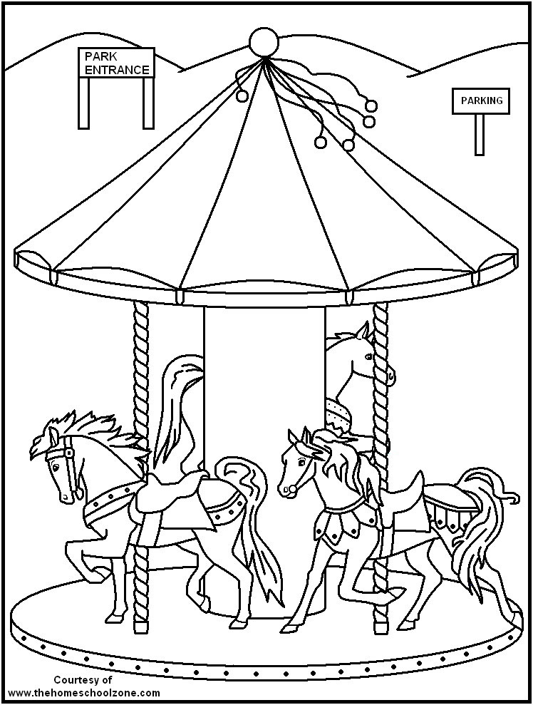 Carnival Coloring Pages Printable
