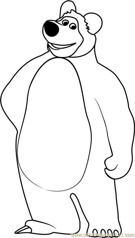 Masha And The Bear Coloring Pages Pdf