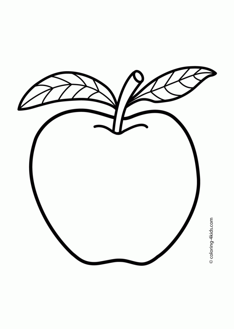 Fruit Coloring Pictures For Kids