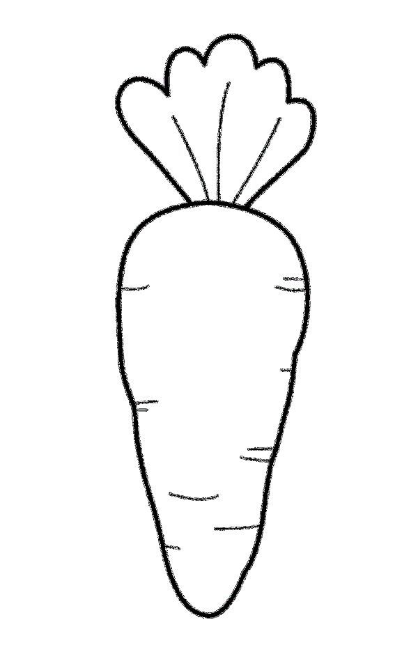 Cute Carrot Coloring Pages