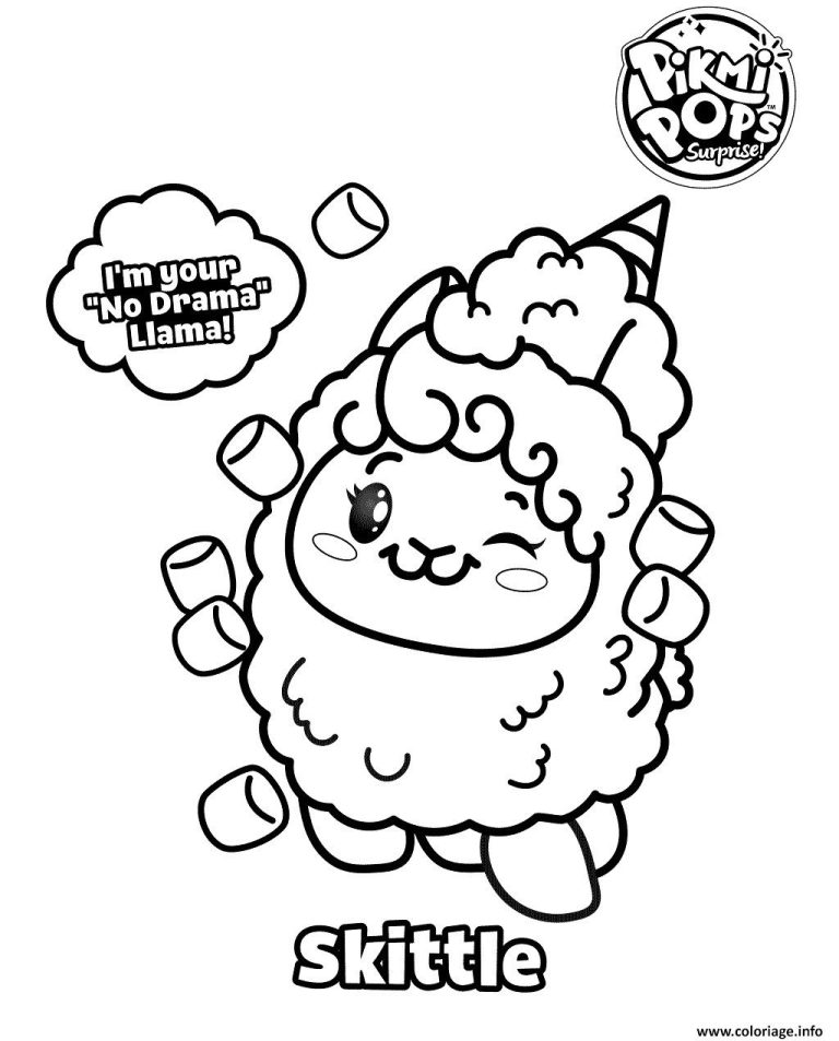 Coloring Sheet Pikmi Pops Coloring Pages