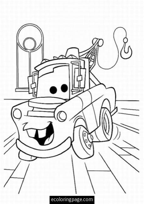 Mater Disney Cars Coloring Pages