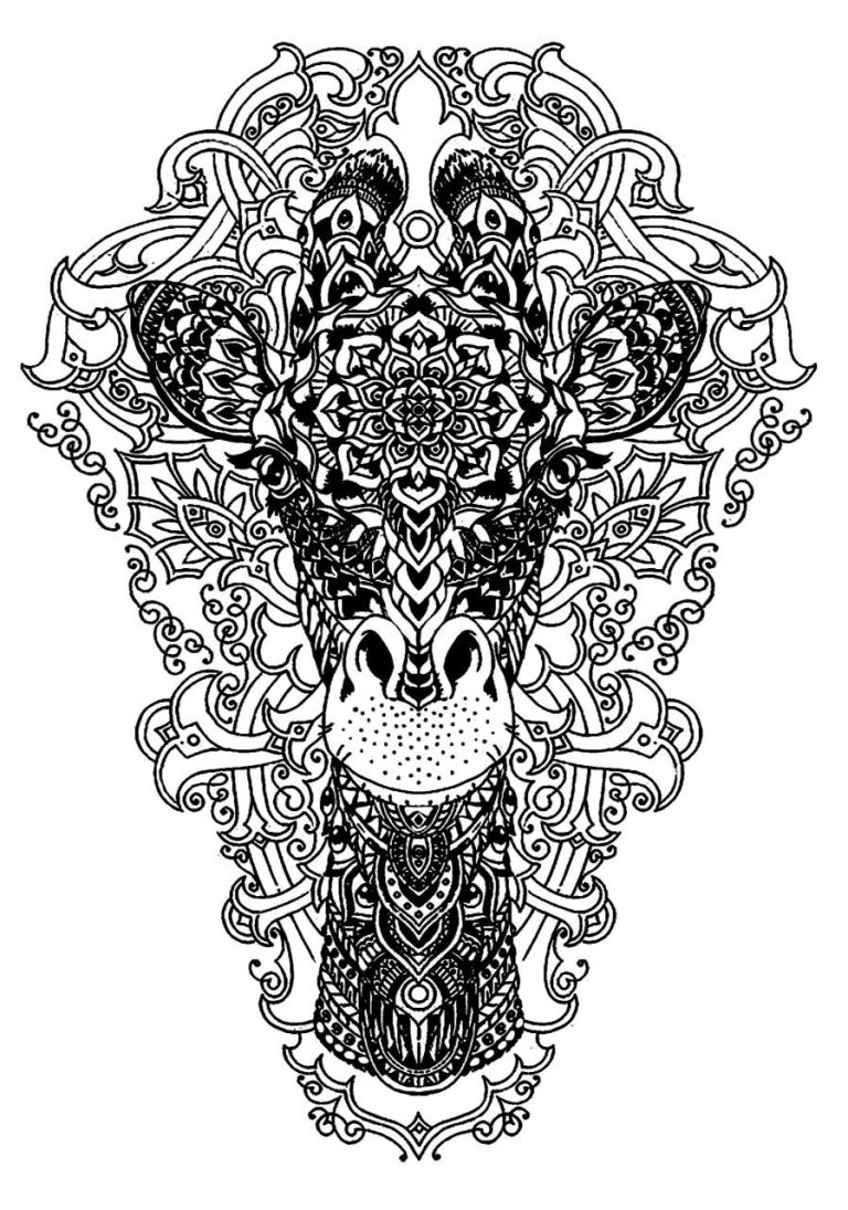 Complex Coloring Pages Of Animals