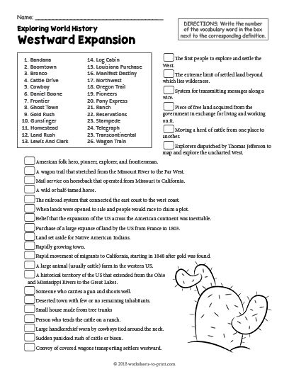 Free Printable 6th Grade Social Studies Worksheets