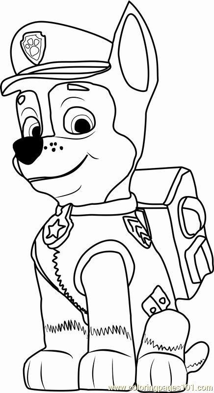 Chase Coloring Page Free