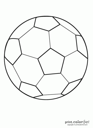 Soccer Ball Coloring Page Pdf