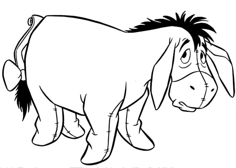 Donkey Coloring Pages For Adults