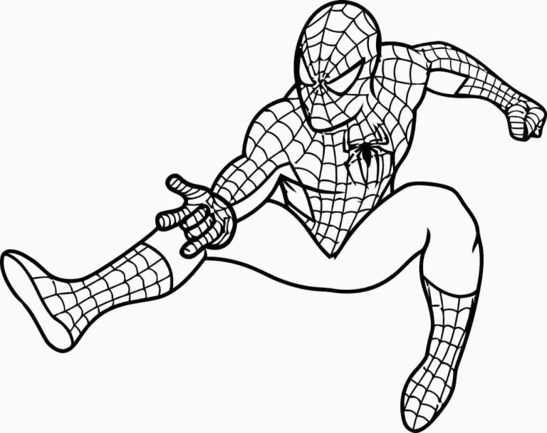 Black Spiderman Pictures To Color