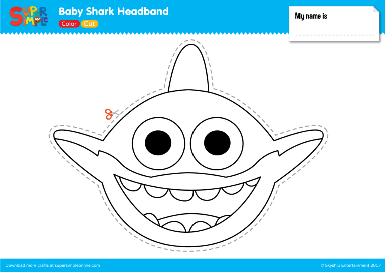 Baby Shark Pictures To Color