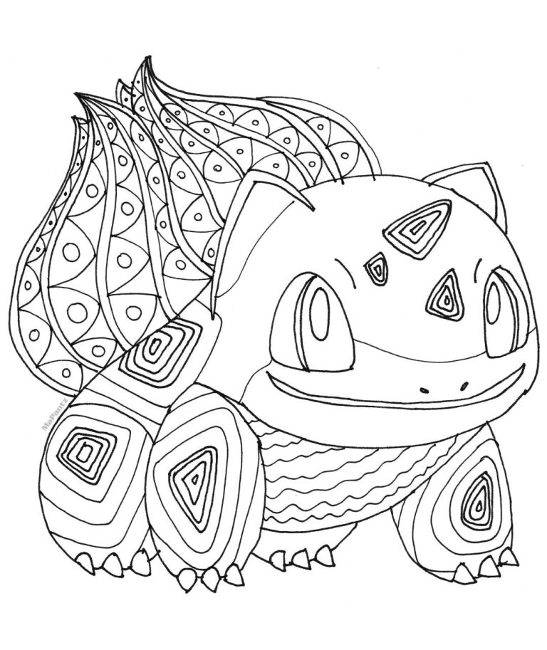 Bulbasaur Coloring Pages Free