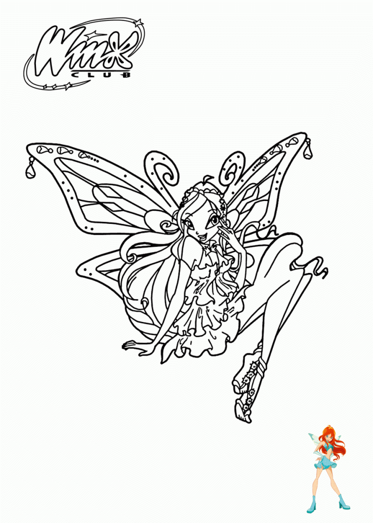 Winx Club Coloring Pages Daphne