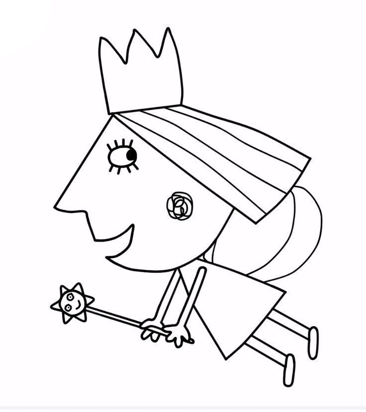 Ben And Holly Halloween Colouring Pages