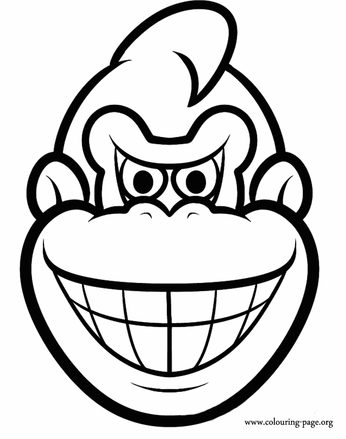 Mario Donkey Kong Coloring Pages